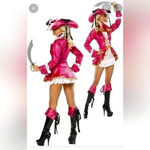 Roma Sexy Pink Pirate Costume ,will be sending  two costumes, one pirate 1 gypsy